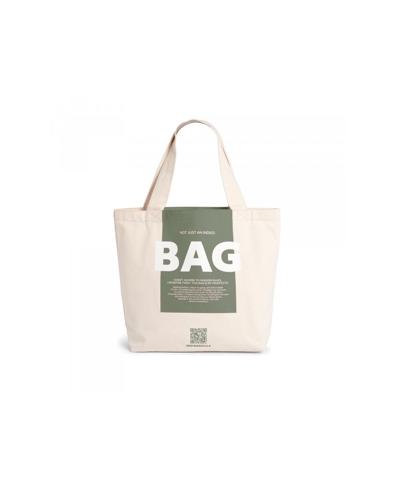 Shopping bag Indigodzilla in cotone Indigo  