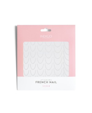french Nail stickers Silver