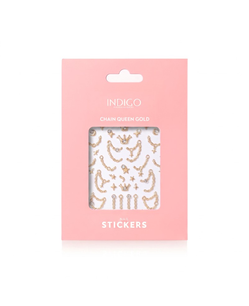 Nail stickers Chain Queen Gold