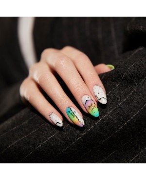 Indigo Water stickers for nails 04