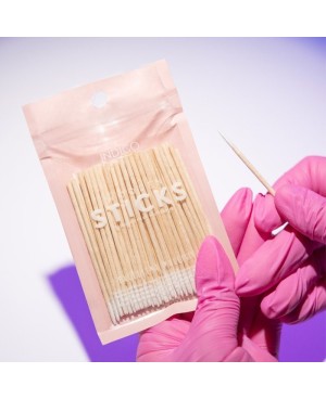 Indigo Bastoncini per cuticole con cotone - 100 pcs