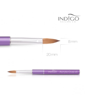 Indigo Acrylic Brush no.8 Kolinsky Oval Violet